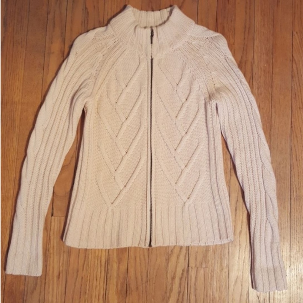 Pendleton Zip Front Merino Wool Sweater Sz S